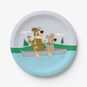 Yogi Beer en Boo Boo Fun Kano Adventure Papieren Bordje
