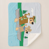 Yogi Beer en Boo Boo Fun Kano Adventure Sherpa Deken (Voorkant)