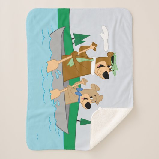 Yogi Beer en Boo Boo Fun Kano Adventure Sherpa Deken (Voorkant)