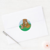 Yogi Beer en Boo-Boo picknick snack Ronde Sticker (Envelop)