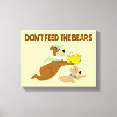 Yogi Beer en Boo-Boo picknickpaniek Canvas Afdruk (Voorkant)