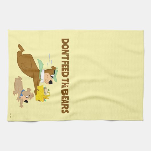 Yogi Beer en Boo-Boo picknickpaniek Theedoek (Horizontaal)