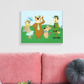 Yogi Beer en vrienden Classic Pose Canvas Afdruk (Insitu (Woonkamer))