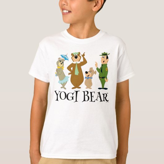 Yogi Beer en vrienden Classic Pose T-shirt (Voorkant)