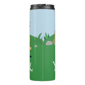 Yogi Beer en vrienden Classic Pose Thermosbeker (Achterkant)