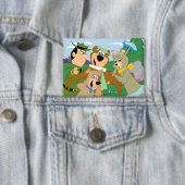 Yogi Beer en Vrienden Framed Forest Afbeelding Button (Insitu)