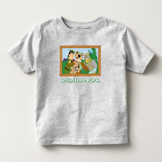 Yogi Beer en Vrienden Framed Forest Afbeelding Kinder Shirts (Voorkant)