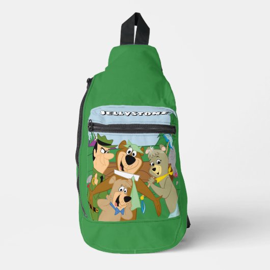 Yogi Beer en Vrienden Framed Forest Afbeelding Sling Bag (Voorkant)