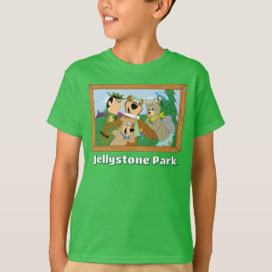 Yogi Beer en Vrienden Framed Forest Afbeelding T-shirt