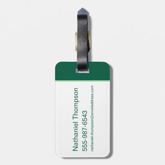 Yogi Beer en vrienden Jellystone Park Camp Pattern Bagagelabel (Achterkant verticaal)