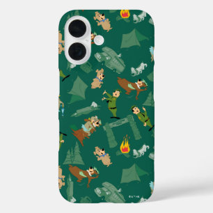 Yogi Beer en vrienden Jellystone Park Camp Pattern iPhone 16 Hoesje