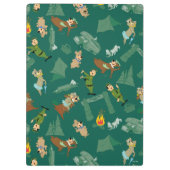 Yogi Beer en vrienden Jellystone Park Camp Pattern Klembord (Achterkant)