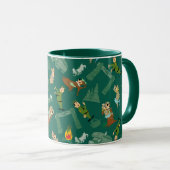 Yogi Beer en vrienden Jellystone Park Camp Pattern Mok (Voorkant rechts)