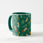 Yogi Beer en vrienden Jellystone Park Camp Pattern Mok (Voorkant links)