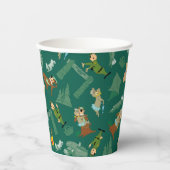 Yogi Beer en vrienden Jellystone Park Camp Pattern Papieren Bekers (Voorkant)