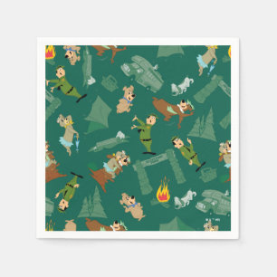 Yogi Beer en vrienden Jellystone Park Camp Pattern Servet