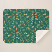 Yogi Beer en vrienden Jellystone Park Camp Pattern Sherpa Deken (Voorkant (horizontaal))