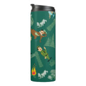 Yogi Beer en vrienden Jellystone Park Camp Pattern Thermosbeker (Geroteerd rechts)