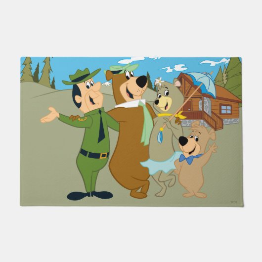 Yogi Beer en vrienden warm welkom Deurmat (Voorkant)