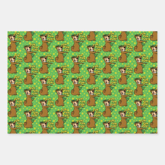 Yogi Beer Fun Fun Fun Inpakpapier Vel (Voorkant 3)
