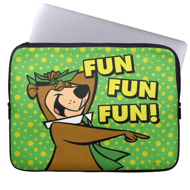 Yogi Beer Fun Fun Fun Laptop Sleeve (Voorkant)