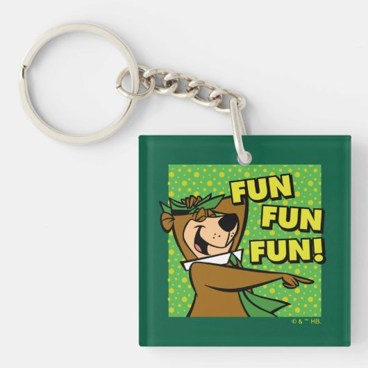 Yogi Beer Fun Fun Fun Sleutelhanger (Voorkant)
