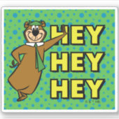 Yogi Beer Hey Hey Hey Hey Sticker (Voorkant)
