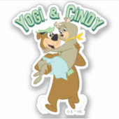 Yogi Beer met Cindy Beer Sticker (Voorkant)