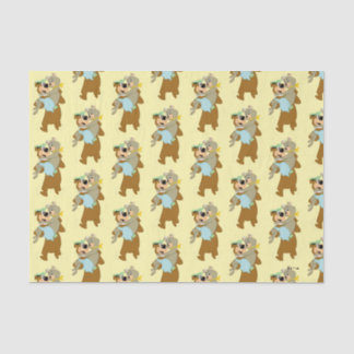 Yogi Beer met Cindy Beer Tissuepapier