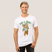 Yogi Beer met Cindy Beer Tri-Blend Shirt (Voorkant volledig)