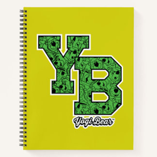 Yogi Beer met patroon Varsity Letters Notitieboek