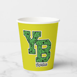 Yogi Beer met patroon Varsity Letters Papieren Bekers