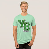Yogi Beer met patroon Varsity Letters Tri-Blend Shirt (Voorkant volledig)