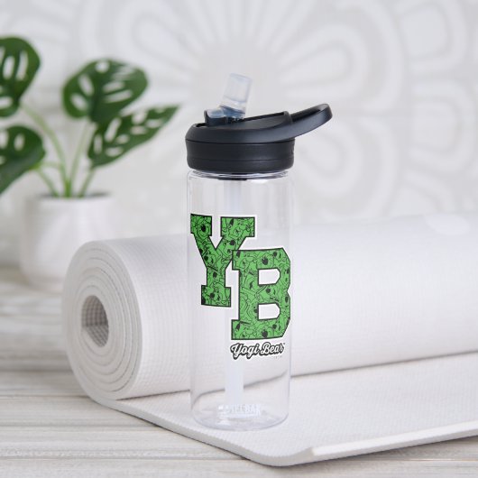 Yogi Beer met patroon Varsity Letters Waterfles (Links)