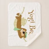 Yogi Beer Picknick Hangmat Nap Tijd Sherpa Deken (Voorkant)