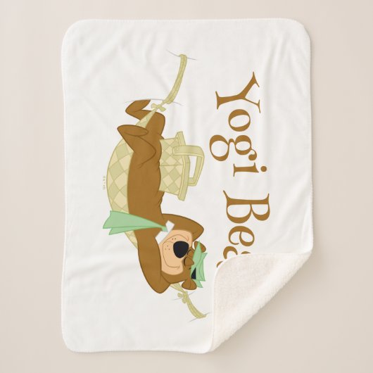 Yogi Beer Picknick Hangmat Nap Tijd Sherpa Deken (Voorkant)