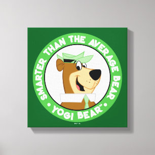 Yogi Beer Smiling Portrait Canvas Afdruk