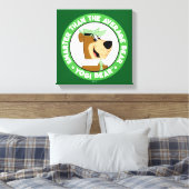 Yogi Beer Smiling Portrait Canvas Afdruk (Insitu (Slaapkamer))