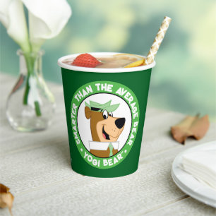 Yogi Beer Smiling Portrait Papieren Bekers