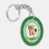 Yogi Beer Smiling Portrait Sleutelhanger (Voorkant Links)