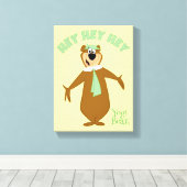 Yogi Beer Welkom Canvas Afdruk (Insitu (Houten vloer))