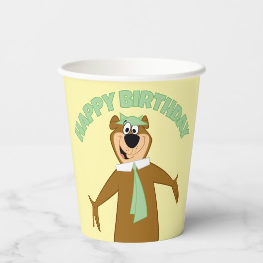 Yogi Beer Welkom Papieren Bekers (Achterkant)