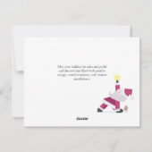 Yogi Père Noël Funny Yoga Pun Noël Carte (Dos)