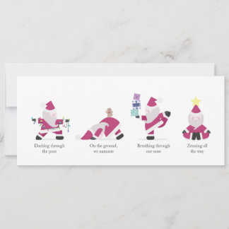Yogi Père Noël Funny Yoga Pun Noël Carte