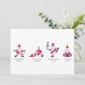Yogi Père Noël Funny Yoga Pun Noël Carte (Debout devant)