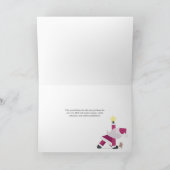 Yogi Père Noël Funny Yoga Pun Noël Carte (Intérieur)