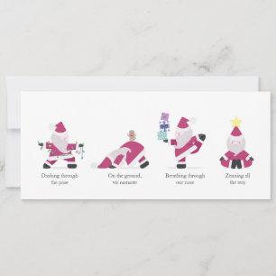 Yogi Santa Funny Yoga Pun-kerstfeestkaart Feestdagenkaart