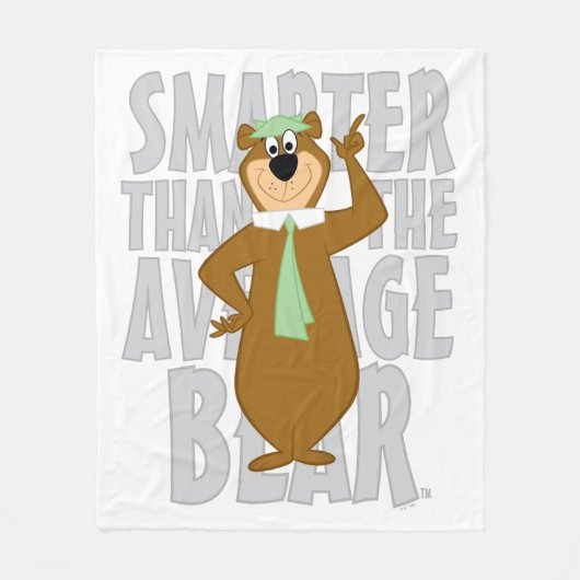 Yogi "Slimmer dan het gemiddelde Beer" Fleece Deken (Voorkant)