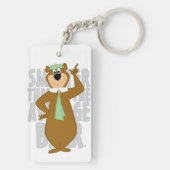 Yogi "Slimmer dan het gemiddelde Beer" Sleutelhanger (achterkant)
