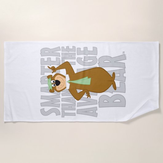 Yogi "Slimmer dan het gemiddelde Beer" Strandlaken (Voorkant)